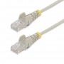 StarTech.com Cavo di Rete Ethernet Snagless CAT6 da 1,5m - Cavo Patch antigroviglio slim RJ45 - Grigio (N6PAT150CMGRS)