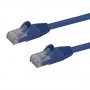 StarTech.com Cavo patch antigroviglio UTP RJ45 Cat6 Gigabit blu 10m - Cavo patch 10 m (N6PATC10MBL)