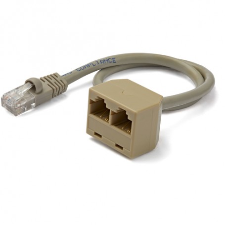StarTech.com Cavo Adattatore sdoppiatore RJ45 2 a 1 - F/M (RJ45SPLITTER)