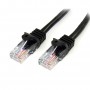 StarTech.com Cavo di rete CAT 5e - Cavo Patch Ethernet RJ45 UTP Nero da 1m antigroviglio (45PAT1MBK)