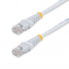 StarTech.com Cavo patch UTP Cat5e RJ45 modellato bianco da 15 m Cat 5e - Cavo patch da 15 m (M45PAT15MWH)