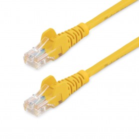 StarTech.com Cavo di rete CAT 5e - Cavo Patch Ethernet RJ45 UTP Giallo da 1m antigroviglio (45PAT1MYL)