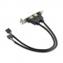 StarTech.com Adattatore piastra slot basso profilo 2 porte USB A femmina (USBPLATELP)