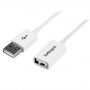 StarTech.com Cavo di prolunga USB 2.0 da 1 m A ad A - M/F, colore bianco (USBEXTPAA1MW)