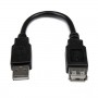StarTech.com Cavo adattatore di prolunga USB 2.0 da 15 cm A ad A - M/F (USBEXTAA6IN)