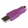StarTech.com Adattatore di ricambio PS/2 a USB - Convertitore sostitutivo per tastiera da PS/2 a USB F/M (GC46MFKEY)