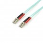 StarTech.com Cavo patch duplex LSZH fibra multimodale 50/125 3 m 10 Gb Aqua LC - LC (A50FBLCLC3)