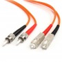 StarTech.com Cavo di rete patch ST - SC 62.5/125 multimodale duplex in fibra ottica da 2m (FIBSTSC2)