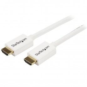 StarTech.com Cavo HDMI ad alta velocità da 5 m - Cavo Ultra HD 4k x 2k a parete CL3 bianco - HDMI a HDMI - M/M (HD3MM5MW)
