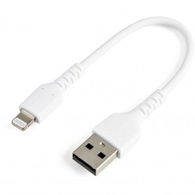 StarTech.com Cavo da USB-A a Lightning da 15cm bianco - Robusto e resistente cavo di alimentazione/sincronizzazi (RUSBLTMM15CMW)