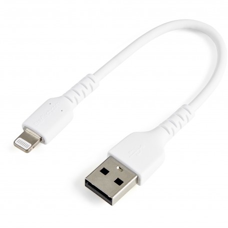StarTech.com Cavo da USB-A a Lightning da 15cm bianco - Robusto e resistente cavo di alimentazione/sincronizzazi (RUSBLTMM15CMW)