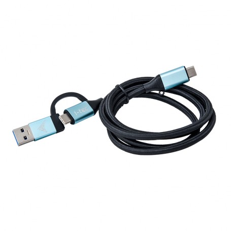 i-tec C31USBCACBL cavo USB 1 m USB 3.2 Gen 1 (3.1 Gen 1) USB C Nero, Blu (C31USBCACBL)