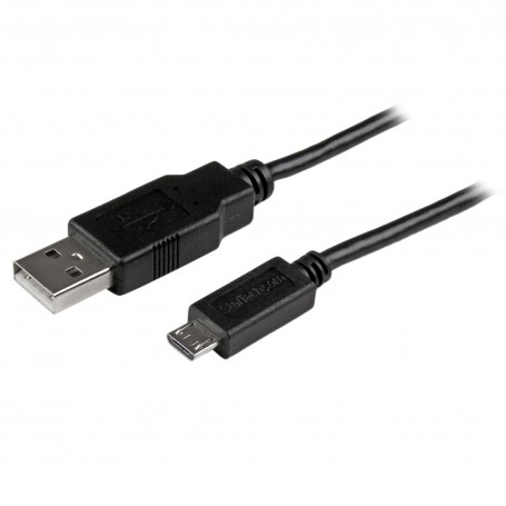 StarTech.com Cavo di sincronizzazione e di ricarica USB a Micro USB - Cavetto slim per Smartphone e Tablet A a Micr (USBAUB2MBK)