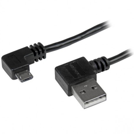 StarTech.com Cavo da Usb a micro USB con connettori ad angolo destro - M/M da 1 m Nero (USB2AUB2RA1M)