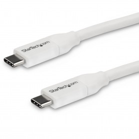 StarTech.com Cavo USB-C a USB-C 5A PD - M/M - Bianco - 4m - USB 2.0 - Conforme USB-IF (USB2C5C4MW)