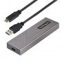 StarTech.com Box SSD M2 NVME - Adattatore USB-C 10Gbps a M.2 NVMe/SATA - Case Esterno USB-C (3.0/3.1) in Alluminio per SSD M2 PC