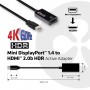 CLUB3D Mini DisplayPort 1.4 to HDMI 2.0b HDR Active Adapter (CAC-1180)