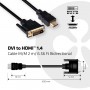 CLUB3D DVI to HDMI 1.4 Cable M/M 2m/ 6.56ft Bidirectional (CAC-1210)