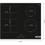 Bosch Serie 4 PVS611BB6E piano cottura Nero Da incasso 60 cm Piano cottura a induzione 4 Fornello(i)