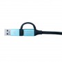 i-tec C31USBCACBL cavo USB 1 m USB 3.2 Gen 1 (3.1 Gen 1) USB C Nero, Blu (C31USBCACBL)