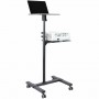StarTech.com Supporto per proiettore e laptop mobile - Carrello portatile per proiettore resistente (2 ripiani, re (ADJPROJCART)