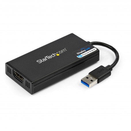 StarTech.com Adattatore da USB 3.0 a HDMI - 4K 30Hz Ultra HD - Certificato DisplayLink - Convertitore per monitor da (USB32HD4K)