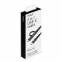 C TO C+LIGHT CABLE 2MT BK