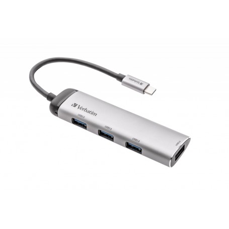 Verbatim Hub Multiporta USB-C Quattro porte USB 3.2 Gen 1