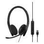 EPOS | SENNHEISER ADAPT 160T USB II Cuffia Padiglione auricolare USB tipo A Nero (1000901)