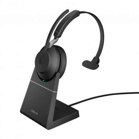 Jabra Evolve2 65, UC Mono Auricolare Wireless A Padiglione Ufficio USB tipo A Bluetooth Nero (26599-889-989)