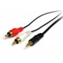 StarTech.com Cavo audio stereo 91 cm - 3,5 mm maschio a 2 maschi RCA (MU3MMRCA)
