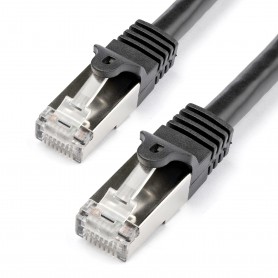 StarTech.com N6SPAT1MBK cavo di rete Nero 1 m Cat6 SF/UTP (S-FTP) (N6SPAT1MBK)