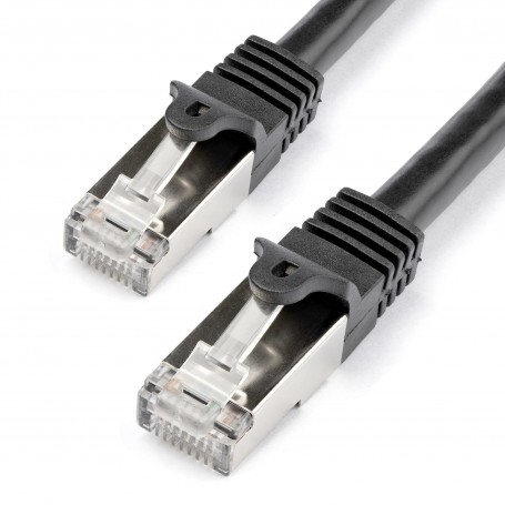 StarTech.com N6SPAT1MBK cavo di rete Nero 1 m Cat6 SF/UTP (S-FTP) (N6SPAT1MBK)