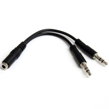 StarTech.com Adattatore splitter cuffie a 4 pin da 3,5 mm a 2x 3,5 mm a 3 pin - F/M (MUYHSFMM)