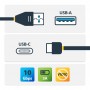 CAVO USB-A A USB-C DA 0 5M (USB31AC50CM)