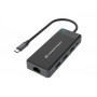 Conceptronic DONN14G replicatore di porte e docking station per notebook Cablato USB 3.2 Gen 1 (3.1 Gen 1) Type-C Grigio