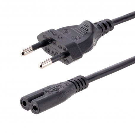 StarTech.com Cavo di Alimentazione CA da 3m, Spina EuroPlug a C7, 2.5A-250V, 18AWG, Cavo Elettrico di Ricambio con spina italian