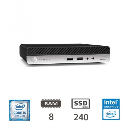 HP REGLOO 400 G4 DM I5-8400T 8GB SSD240 W10P 2Y