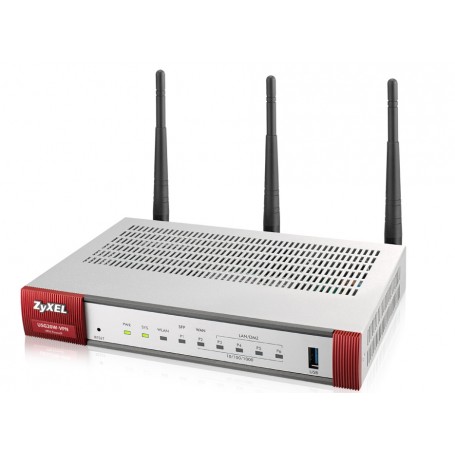 Zyxel USG20W-VPN-EU0101F router wireless Gigabit Ethernet Dual-band (2.4 GHz/5 GHz) 4G Grigio, Rosso (USG20W-VPN-EU0101F)