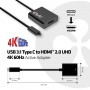 CLUB3D USB 3.1 Type C to HDMI 2.0 UHD 4K 60HZ Active Adapter (CAC-2504)