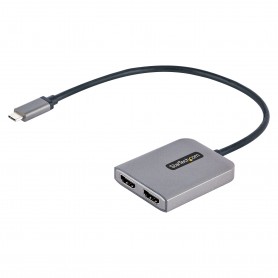 StarTech.com Adattatore USB-C HDMI - USB C HUB MST a Doppio HDMI 4K 60Hz - Convertitore USB Type-C a Multi Monitor HDMI per Note