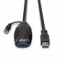 Lindy 43156 cavo USB 10 m USB 3.2 Gen 1 (3.1 Gen 1) USB A Nero (43156)