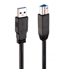 Lindy 43098 cavo USB 10 m USB 3.2 Gen 1 (3.1 Gen 1) USB A USB B Nero (43098)