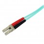 StarTech.com Cavo patch duplex LSZH fibra multimod. 50/125 2 m 10 Gb Aqua LC-SC (A50FBLCSC2)
