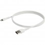 StarTech.com Cavo da USB-A a Lightening bianco da 1m di colore bianco - Robusto e resistente cavo di alimentazione/ (RUSBLTMM1M)