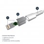 StarTech.com Cavo da USB-A a Lightening bianco da 1m di colore bianco - Robusto e resistente cavo di alimentazione/ (RUSBLTMM1M)
