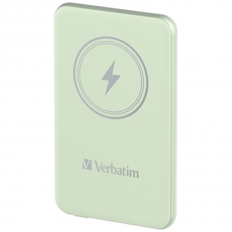 Verbatim Charge 'n' Go Polimeri di litio (LiPo) 5000 mAh Carica wireless Verde
