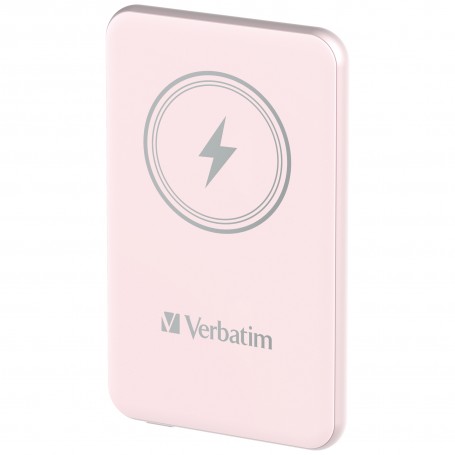 Verbatim Charge 'n' Go Polimeri di litio (LiPo) 5000 mAh Carica wireless Rosa