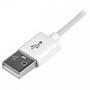 StarTech.com Cavo Connettore Lightning 8-pin Apple a USB di tipo Slim per iPhone / iPod / iPad da 1m - Bianco (USBLT1MW)