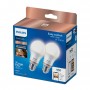 Philips LED Lampadina Smart Dimmerabile Luce Bianca Calda Attacco E27 60W Goccia 2Pezzi